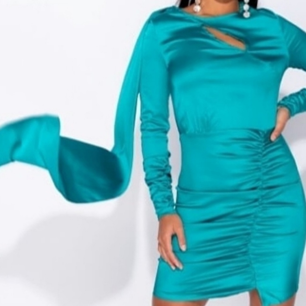 Satin party dress